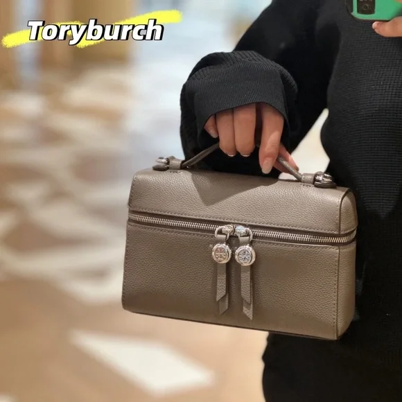 NWT Tory Burch SLIM ROMY TOP HANDLE BAG Color:Wild Mushroom - Picture 2 of 12